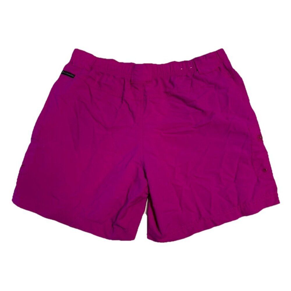 Columbia Woman Medium 6” Outdoor Hiking Shorts Fuscia Light Weight